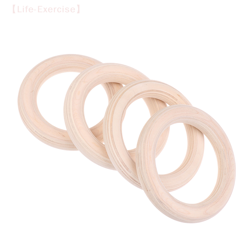 Gymnastic Ring Wood - 2 unidades/par anel de madeira portátil