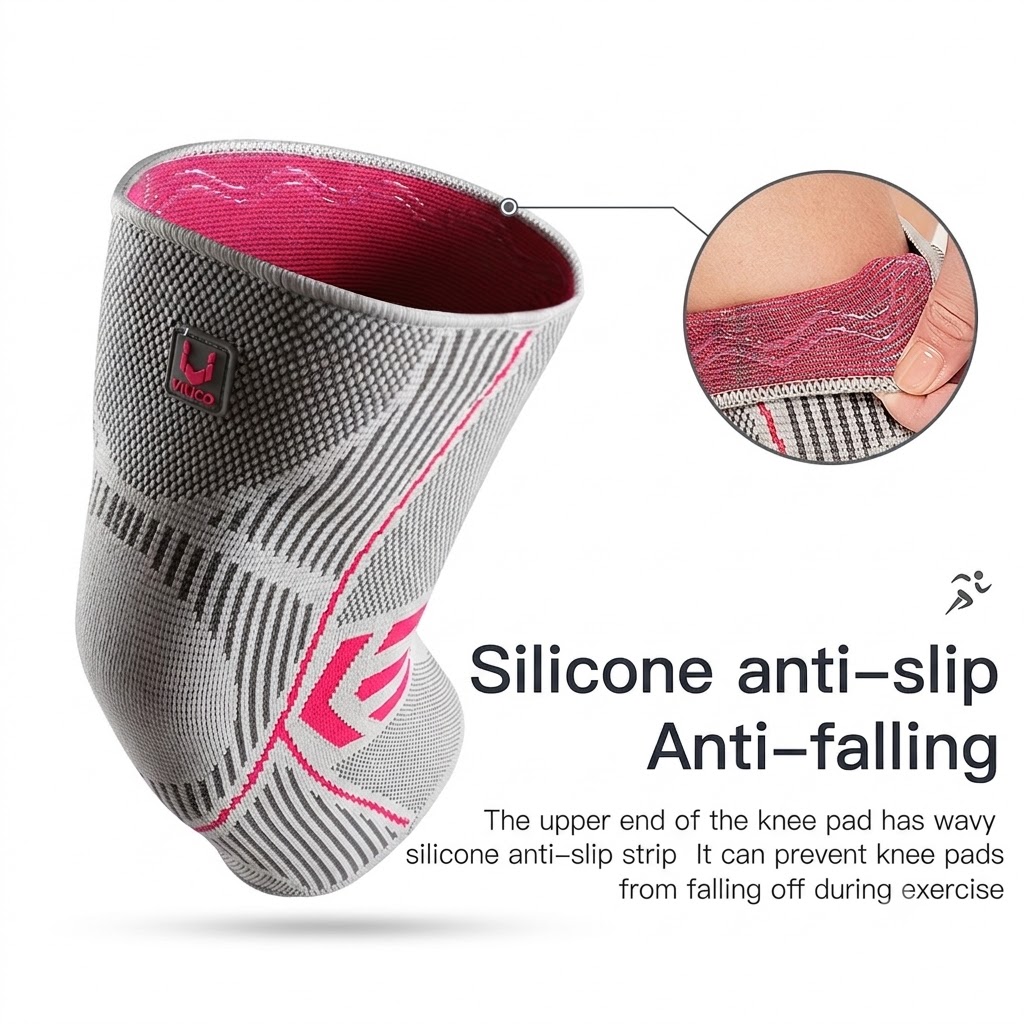 Knee Sleeve Pair - Protetores de Joelho VILICO, Antiderrapantes, Confortáveis