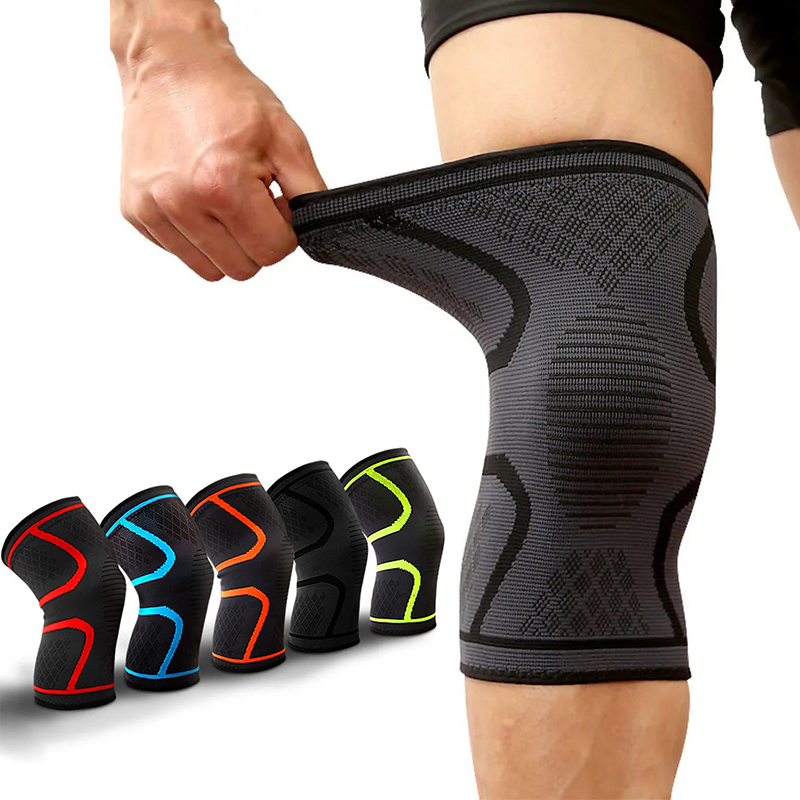 Knee Sleeve Pair - Protetores de joelho com compressão, suporte