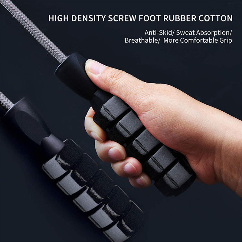 Jump Rope Speed Bearing - Corda de corrida ultraleve, alta resistência,