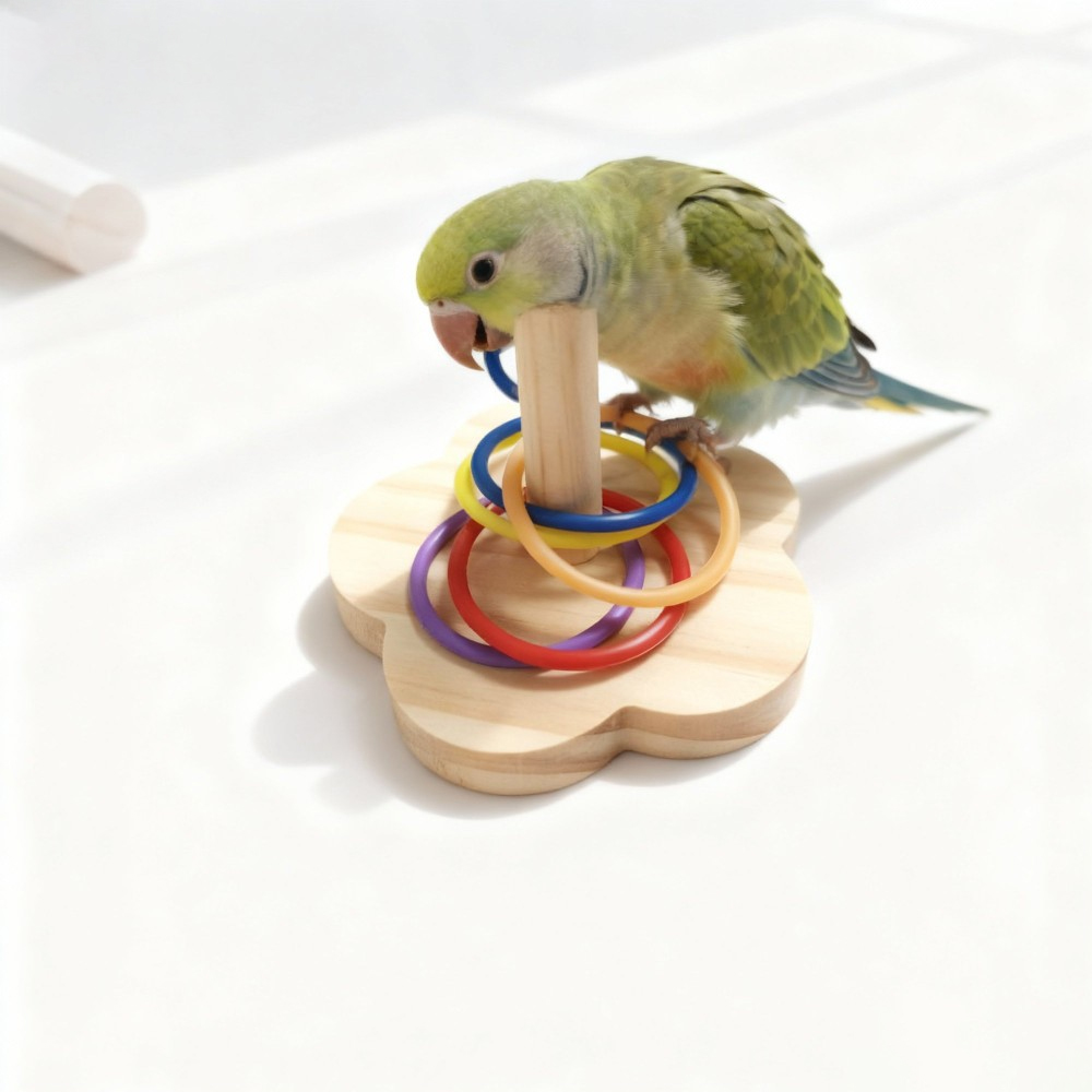 Gymnastic Ring Wood - 1PC Brinquedo de Treinamento de Inteligência