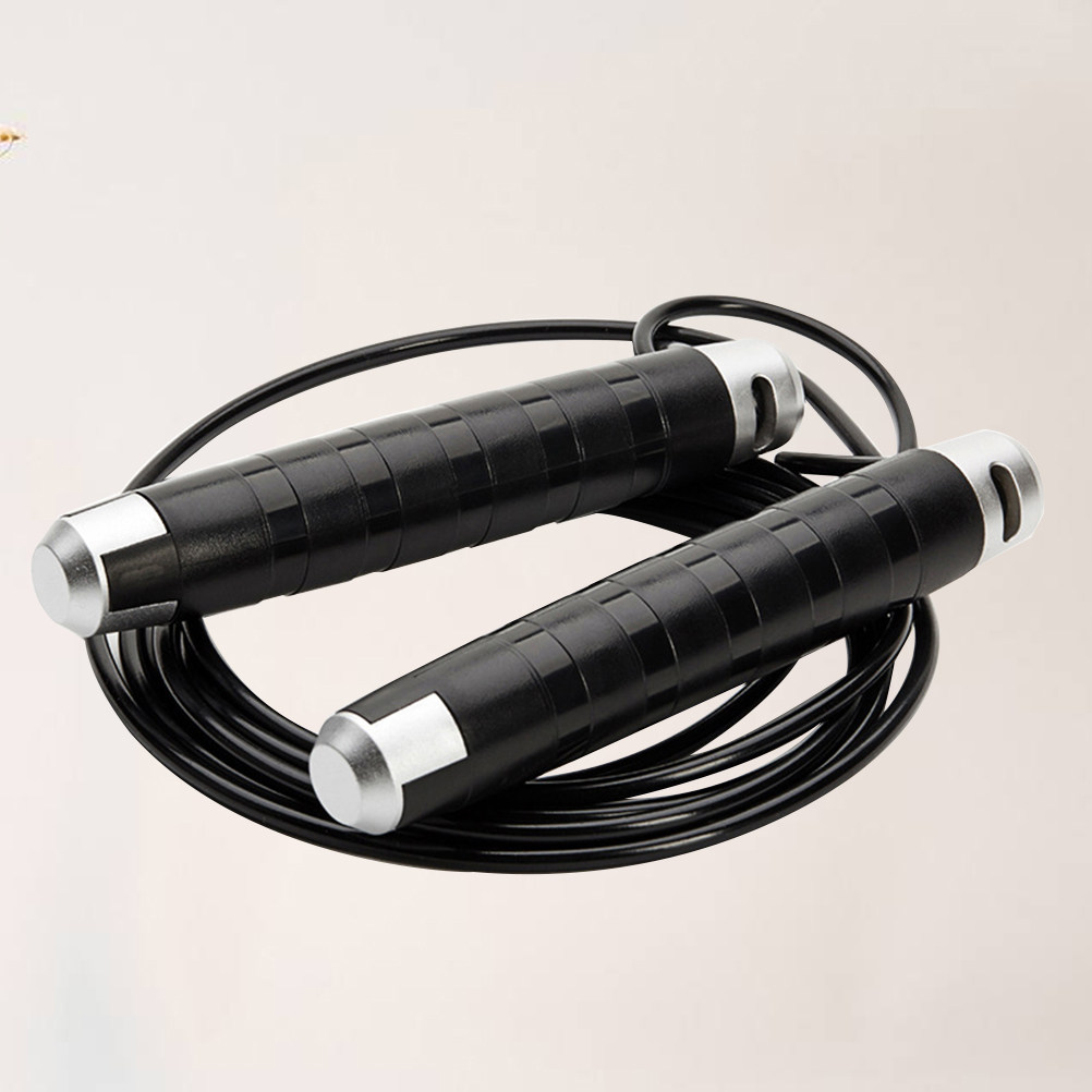 Corda de Pular de Aço Preta co - Jump Rope Speed Bearing avaliação e preço