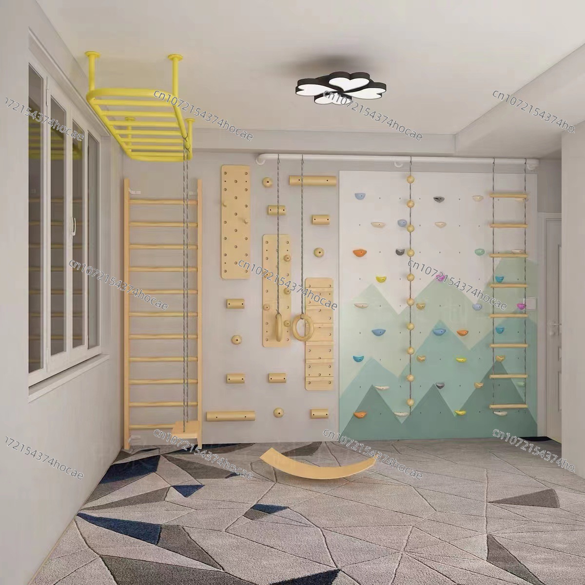 Conjunto de Parede de Escalada - Gymnastic Ring Wood avaliação e preço