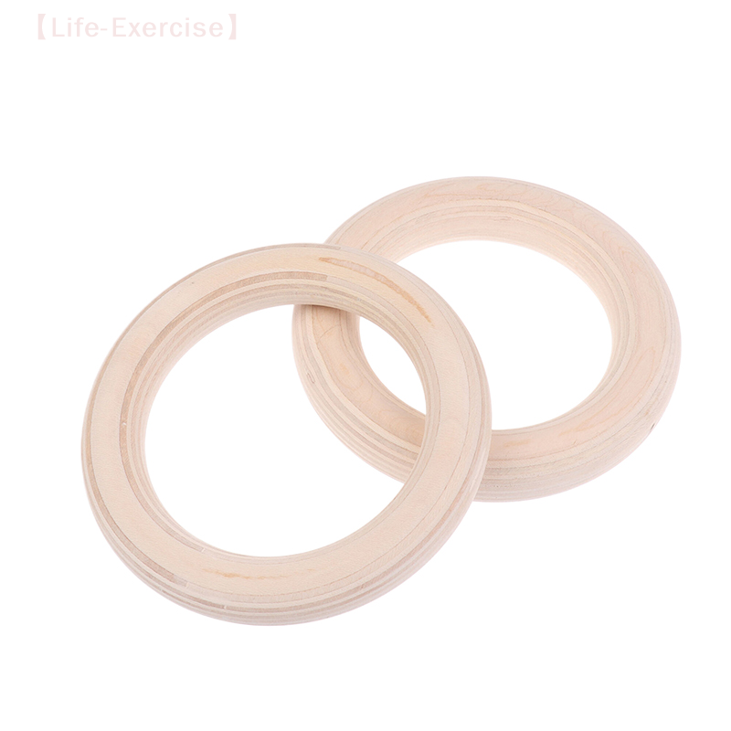 2 unidades/par anel de madeira - Gymnastic Ring Wood avaliação e preço