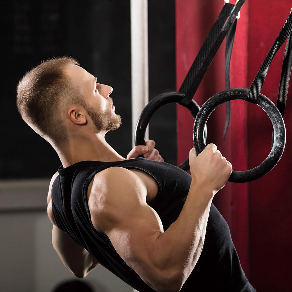 Anéis de ginástica para treina - Gymnastic Ring Wood avaliação e preço