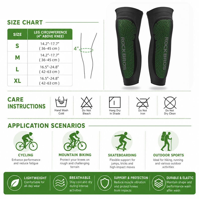 ROCKBROS-Sport Leg Warms Kneep - Knee Sleeve Pair avaliação e preço