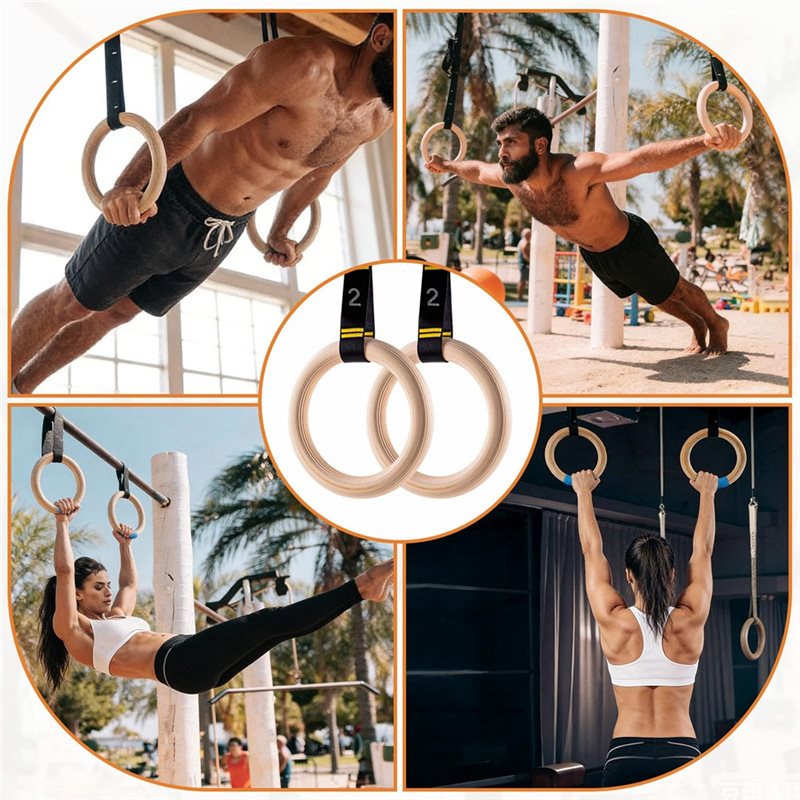 Argolas de Ginástica de Madeir - Gymnastic Ring Wood avaliação e preço