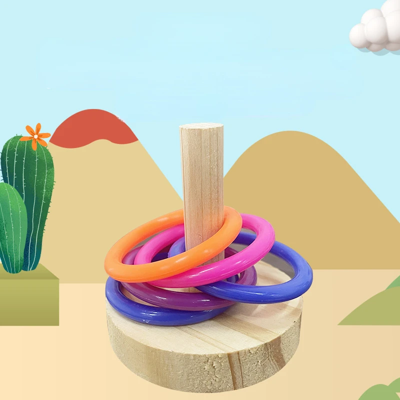 Anel de papagaio interativo de - Gymnastic Ring Wood avaliação e preço